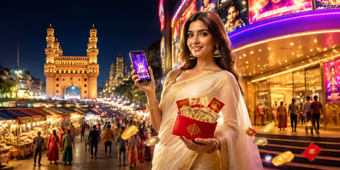 Hyderabad Charminar view with red envelope bonus